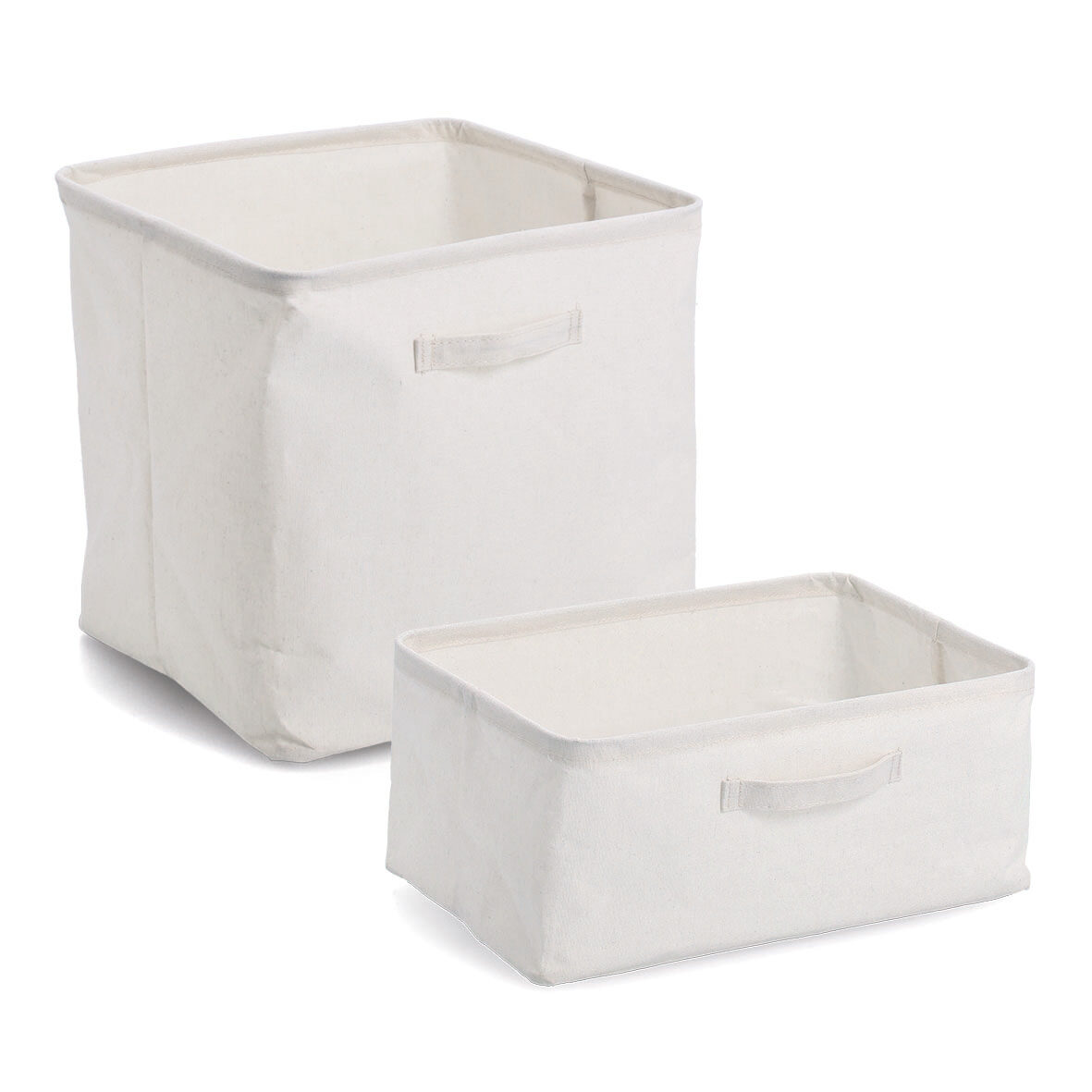 zeller-present-home-living-aufbewahrungsbox-creme-polyester-baumwolle image 2