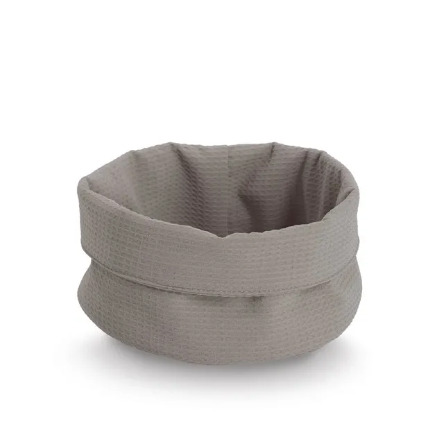 zeller-present-home-aufbewahrungskorb-waffelpiqu-taupe-polyester image 1