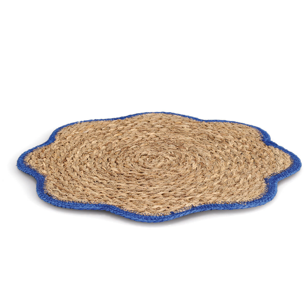 zeller-present-table-platzset-grasgeflecht-blau-bl-tenform image 3