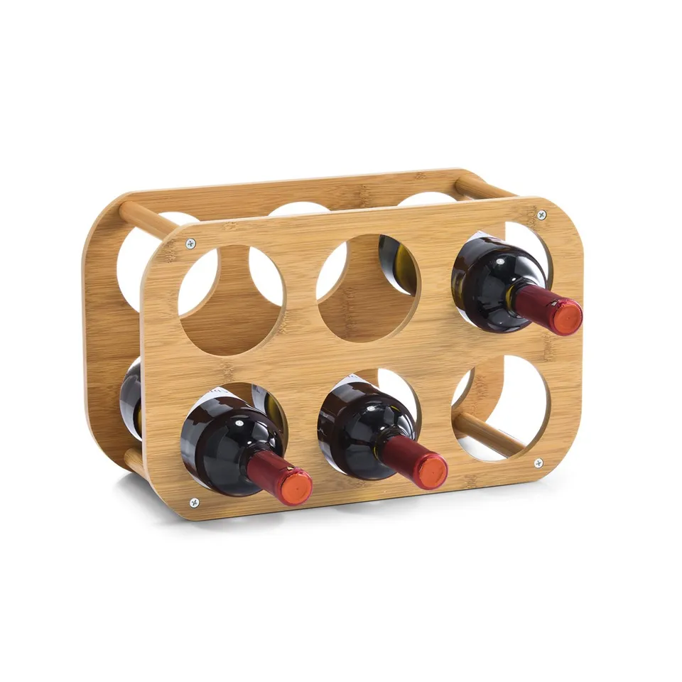 zeller-present-home-weinregal-bambus-f-r-6-flaschen image 1