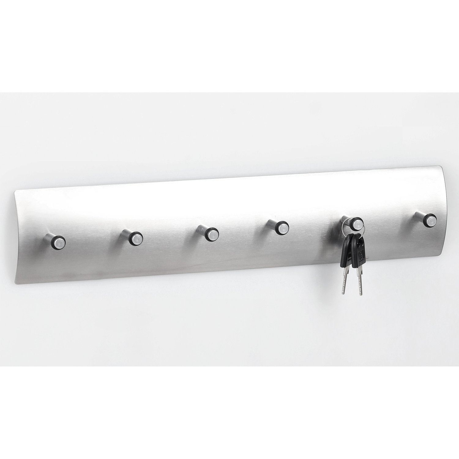 zeller-present-home-living-schl-sselboard-edelstahl-6-haken image 2