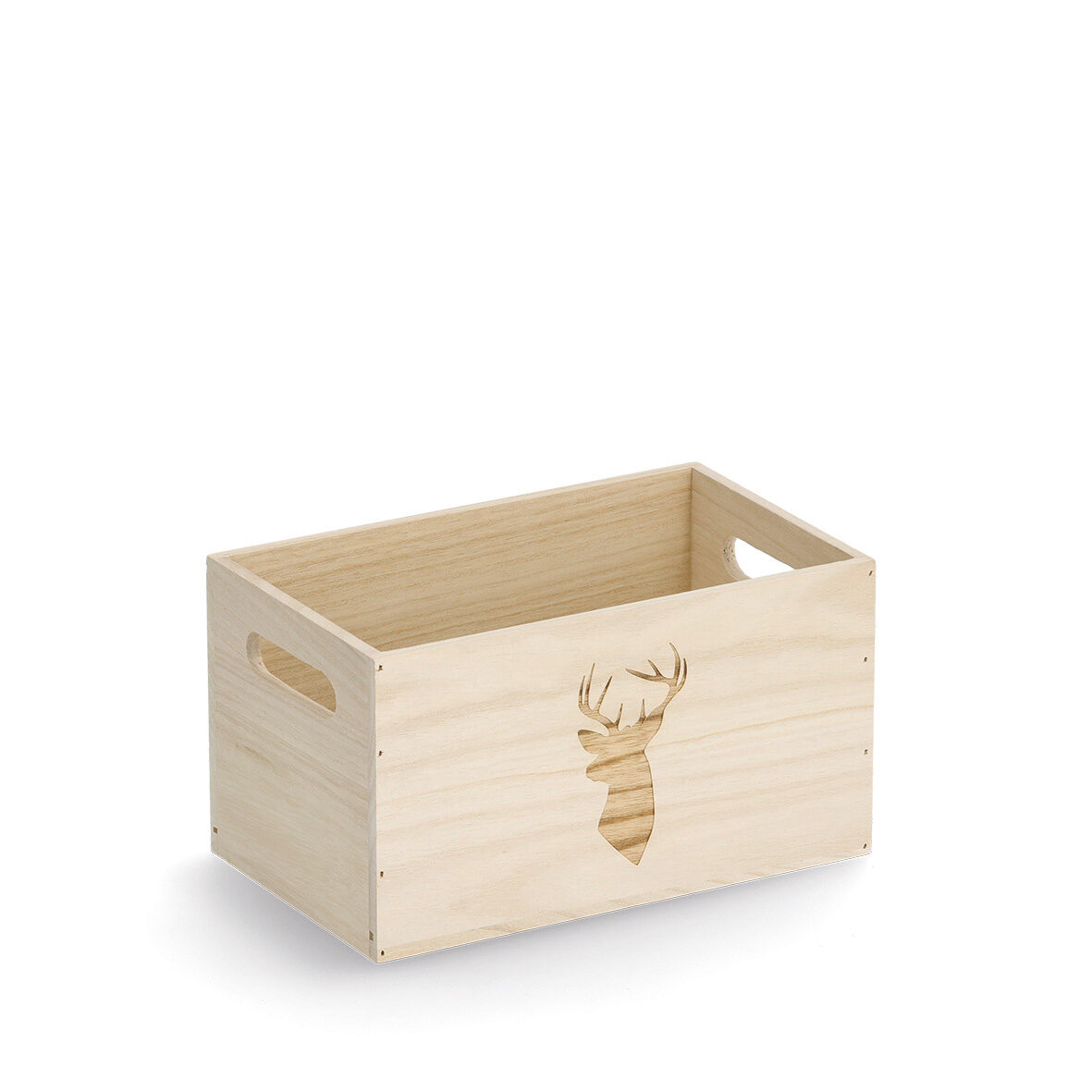 zeller-present-aufbewahrungskiste-hirsch-holz-25x15x14-cm image 1