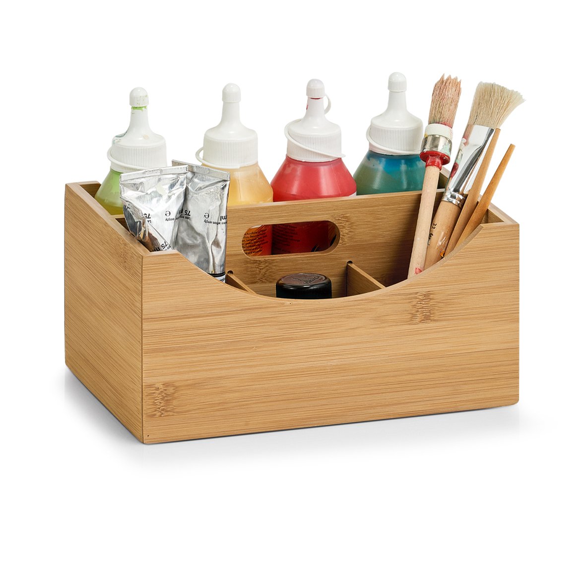 zeller-present-home-ordnungsbox-mit-griff-bambus-mdf-stabil image 4