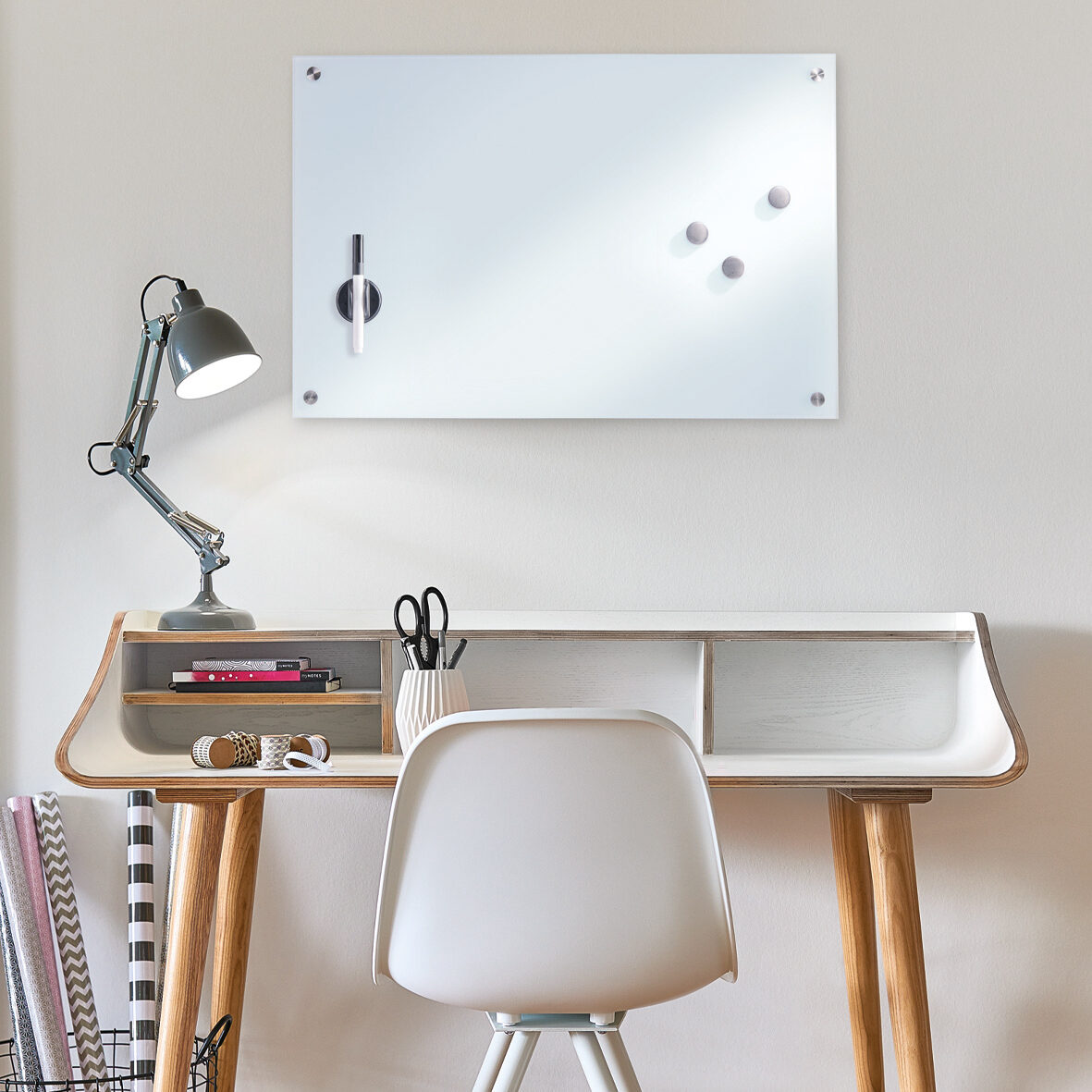 zeller-present-office-memoboard-glas-wei-magnetisch image 7