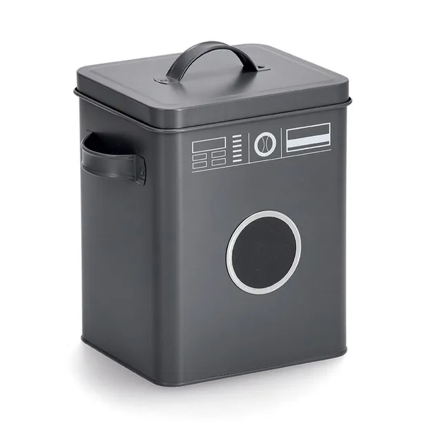 zeller-present-home-living-waschpulver-box-metall-anthrazit image 1