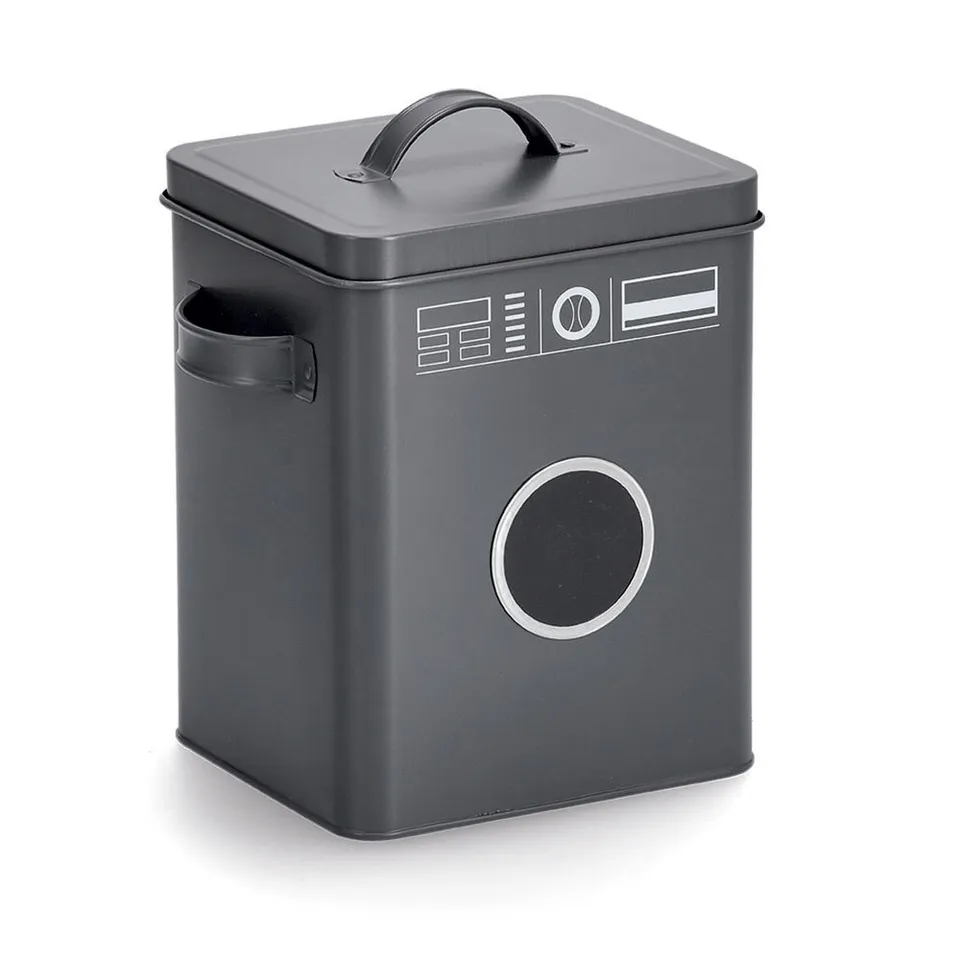 zeller-present-home-living-waschpulver-box-metall-anthrazit image 1