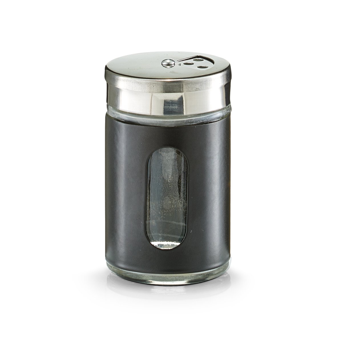 zeller-present-k-che-gew-rzstreuer-schwarz-glas image 1