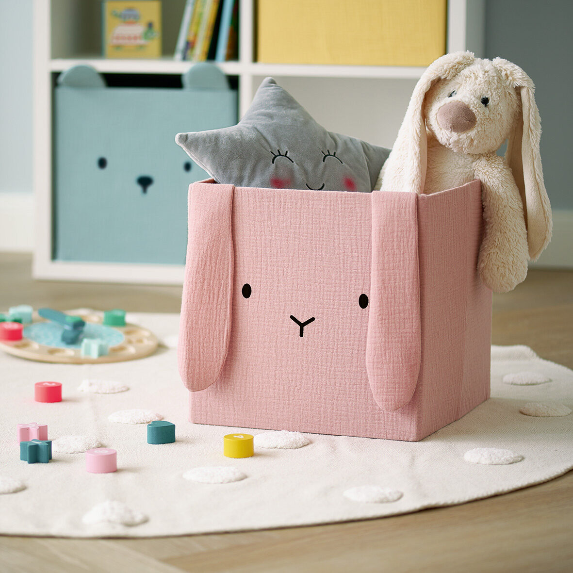 zeller-present-hase-aufbewahrungsbox-musselin-kinderzimmer image 5