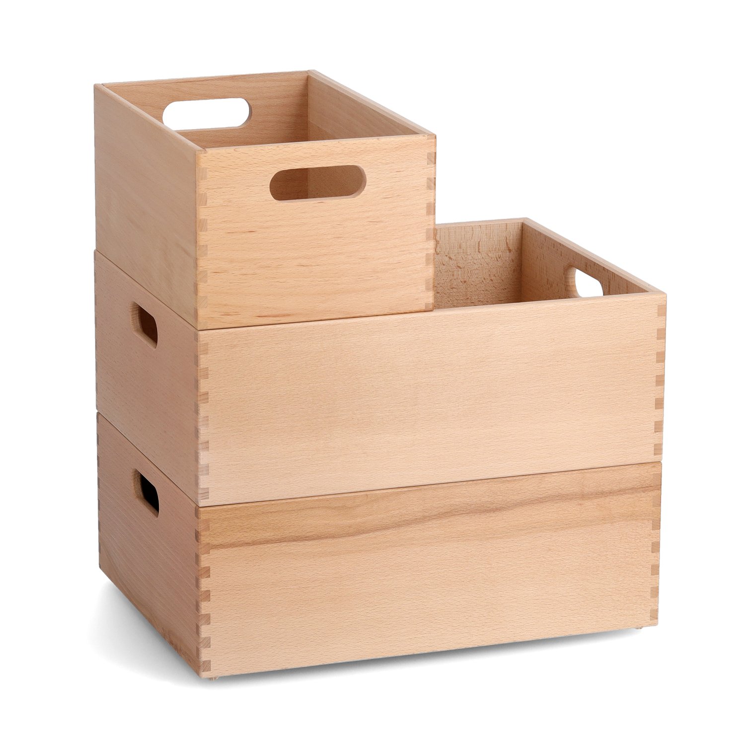 zeller-present-home-living-allzweckkiste-buche-lackiert-stapelkiste image 2