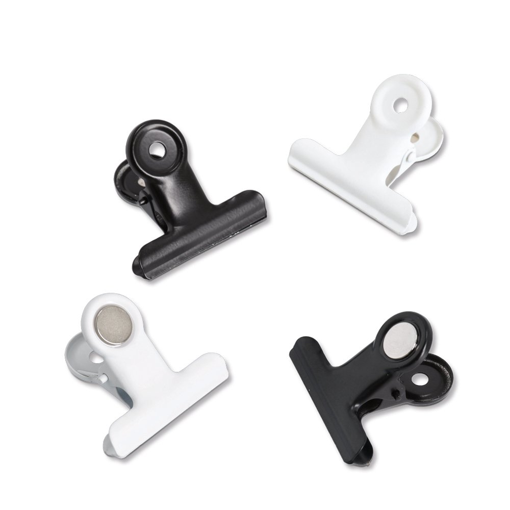 zeller-present-clips-magnet-set-4-tlg-schwarz-wei image 2