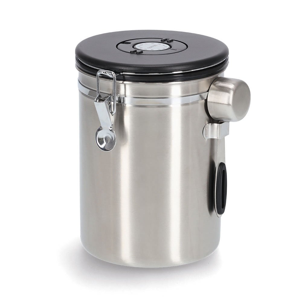zeller-present-k-che-kaffeedose-mit-l-ffel-2700-ml-edelstahl image 1
