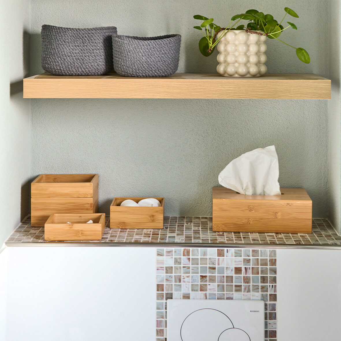 zeller-present-home-living-ordnungsboxen-set-2-tlg-bambus-stapelbar image 8