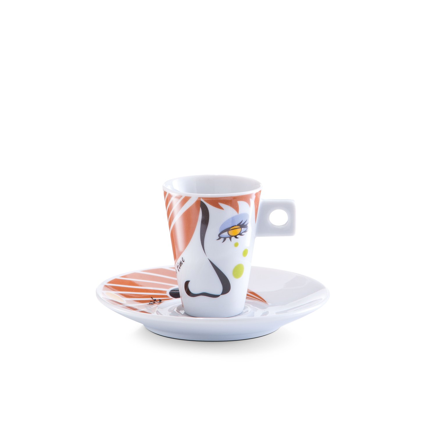 zeller-present-k-che-espresso-set-faces-porzellan-12-tlg-bunt image 3