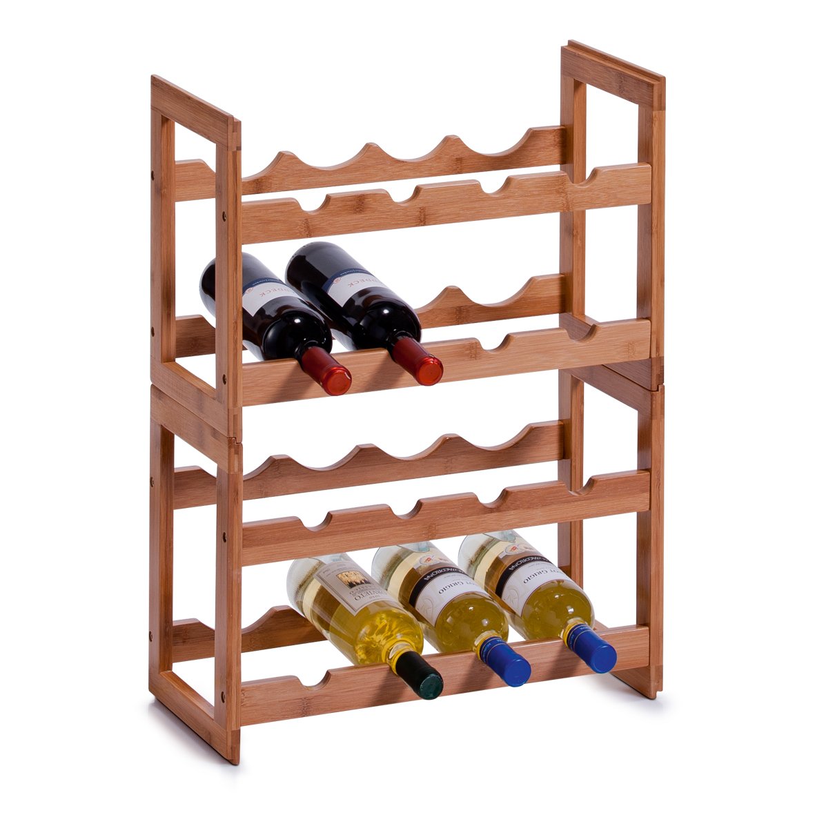 zeller-present-weinregal-bambus-8-flaschen-stapelbar image 4