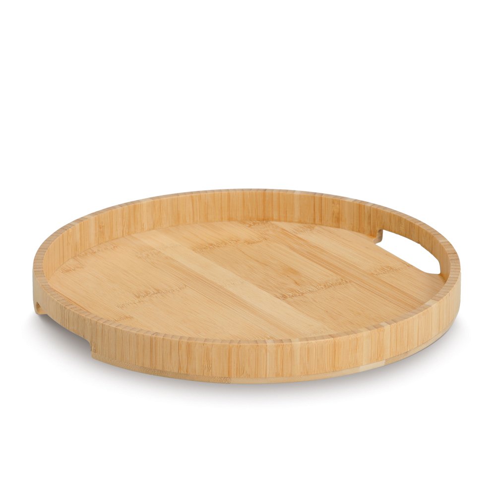 zeller-present-table-serviertablett-bambus-rund-mit-griffen image 1