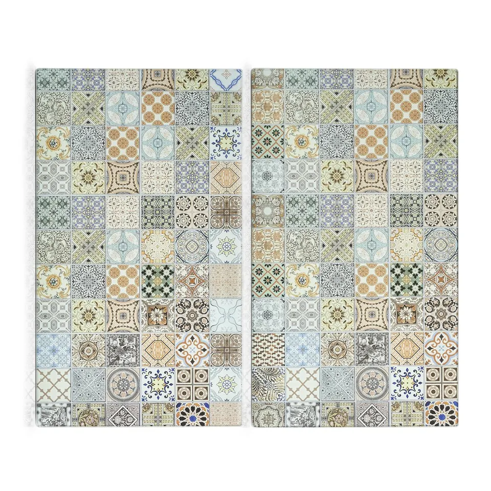 zeller-k-che-herdabdeckplatten-mosaik-2-tlg-glas image 1