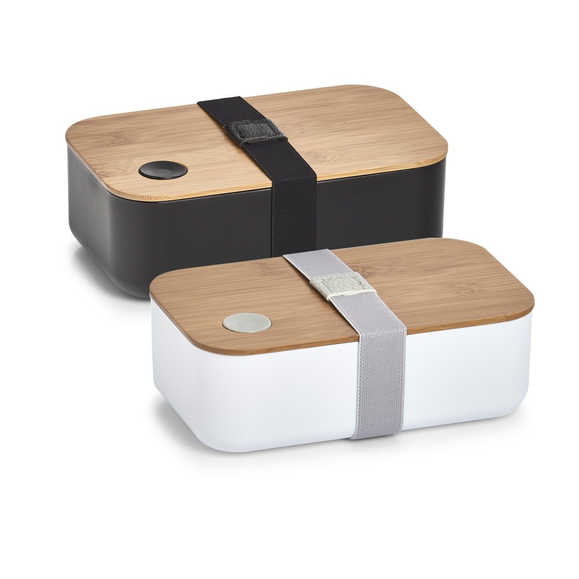 zeller-present-k-che-lunch-box-schwarz-kunststoff-bambusdeckel image 5
