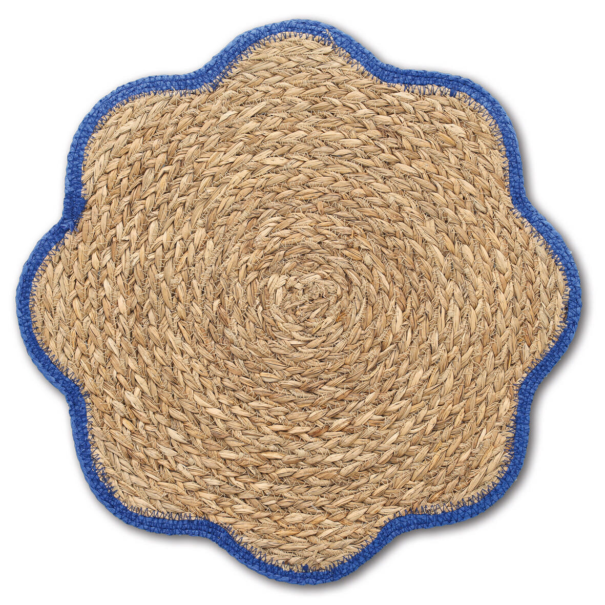zeller-present-table-platzset-grasgeflecht-blau-bl-tenform image 1