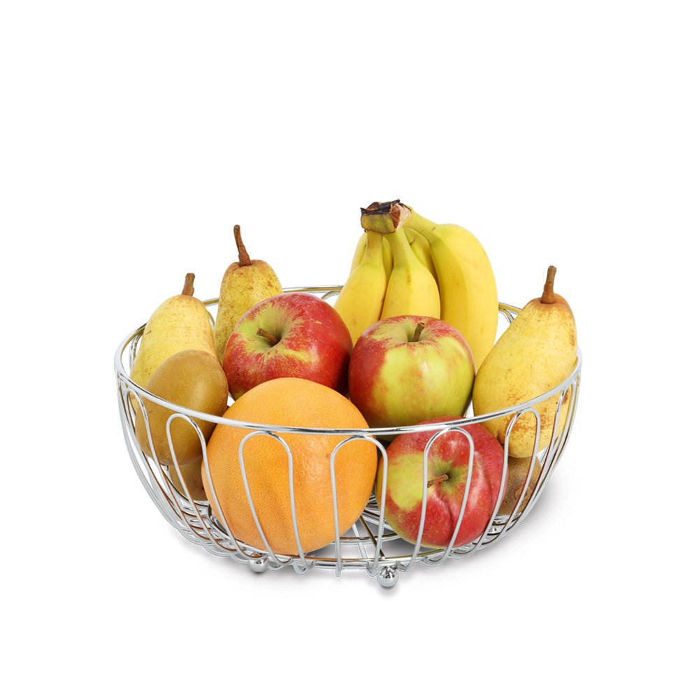 zeller-present-obstkorb-metall-verchromt-fruchtkorb image 2