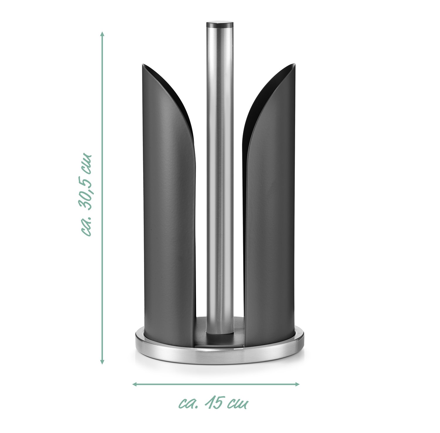 zeller-present-k-che-k-chenrollenhalter-edelstahl-schwarz image 3