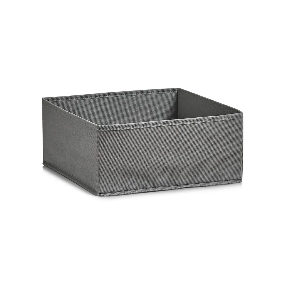 zeller-present-home-living-aufbewahrungsbox-vlies-grau-faltbar image 1