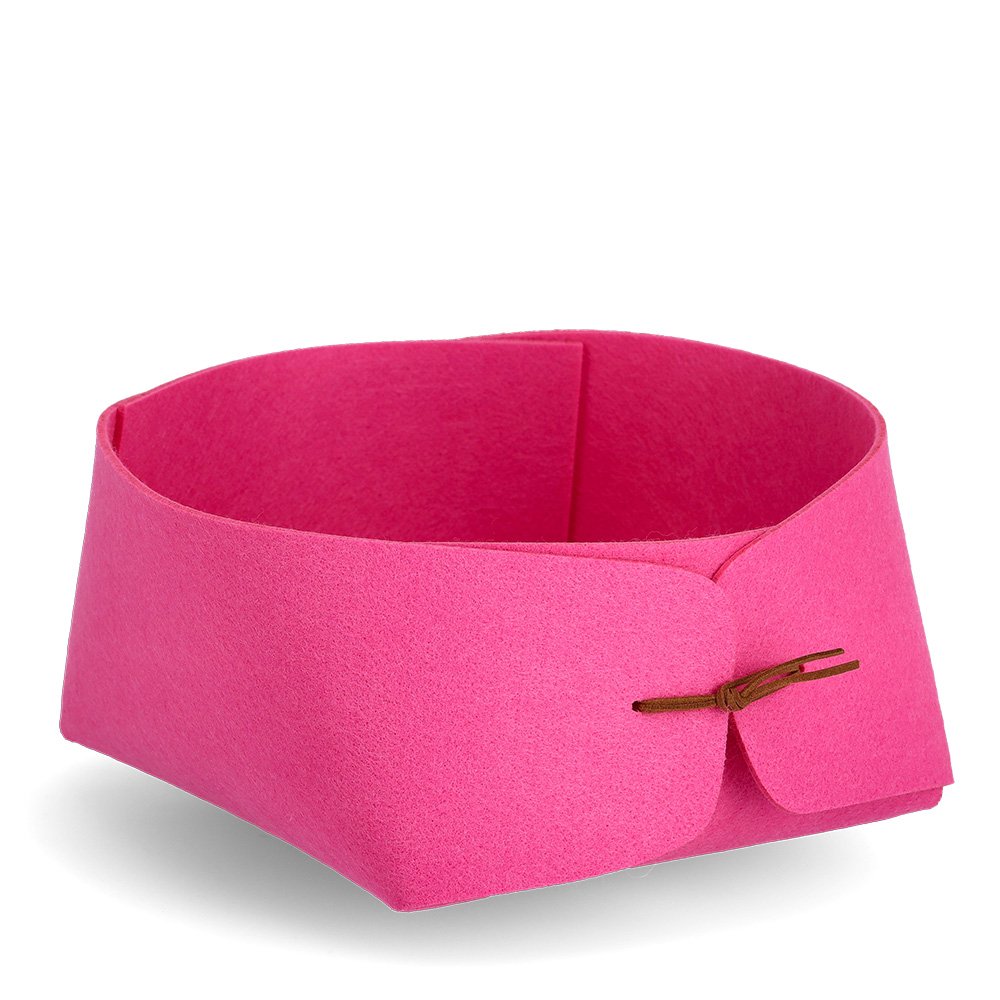 zeller-present-aufbewahrungskorb-filz-pink-flach image 1