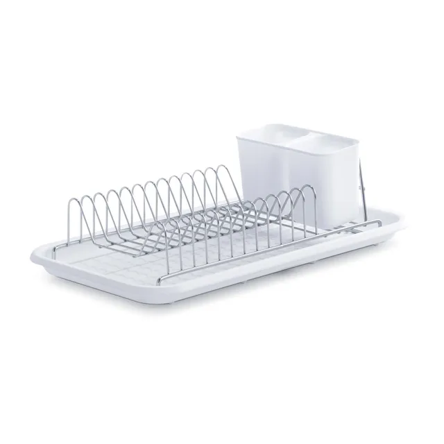 zeller-present-k-che-geschirrabtropfst-nder-metall-wei-2-teilig image 1