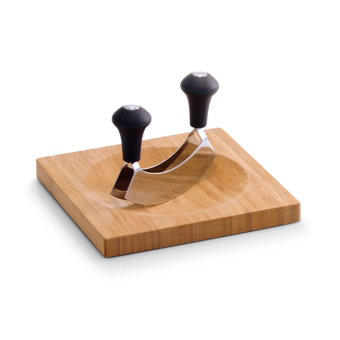zeller-present-k-che-kr-uterbrett-bambus-mit-wiegemesser image 1