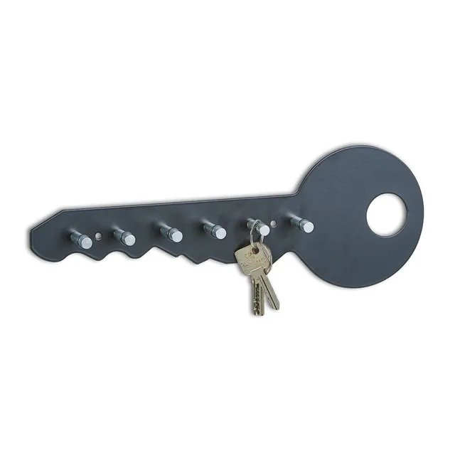 zeller-present-home-living-schl-sselboard-color-schwarz-metall image 1