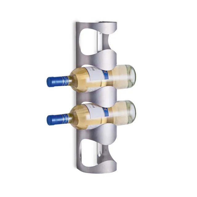 zeller-present-wand-flaschenhalter-edelstahl-f-r-4-flaschen image 1