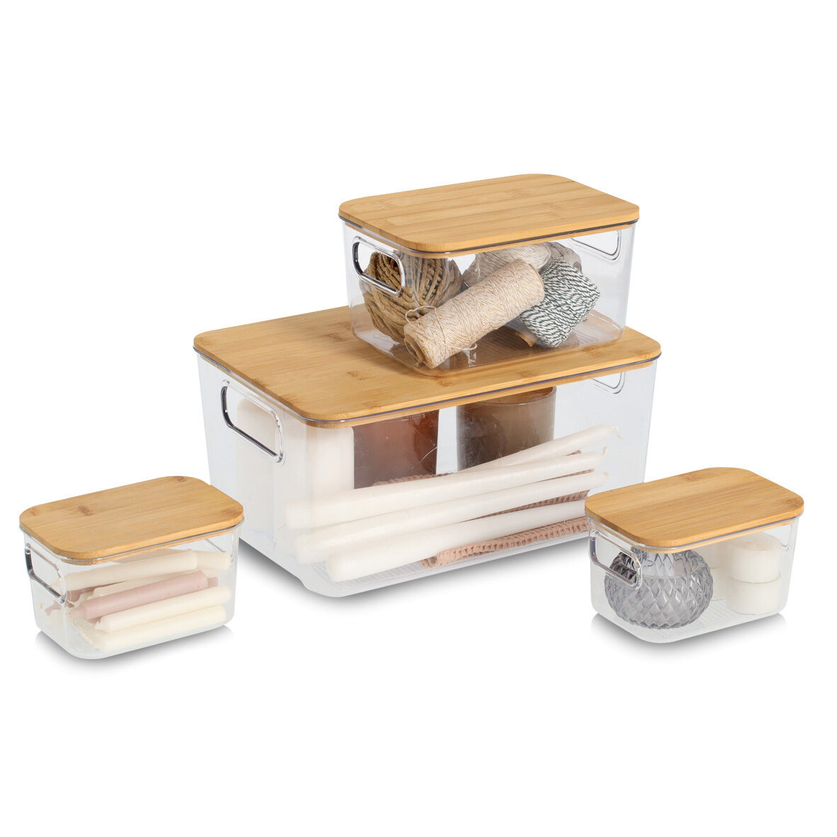 zeller-present-home-living-aufbewahrungsboxen-set-4-tlg-bambus image 4