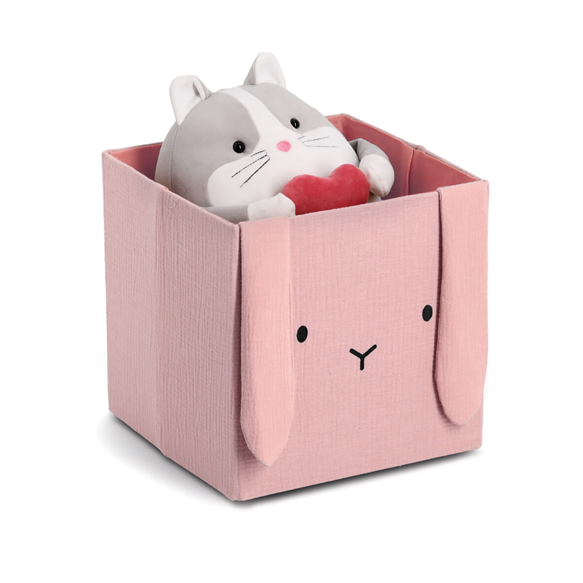 zeller-present-hase-aufbewahrungsbox-musselin-kinderzimmer image 2