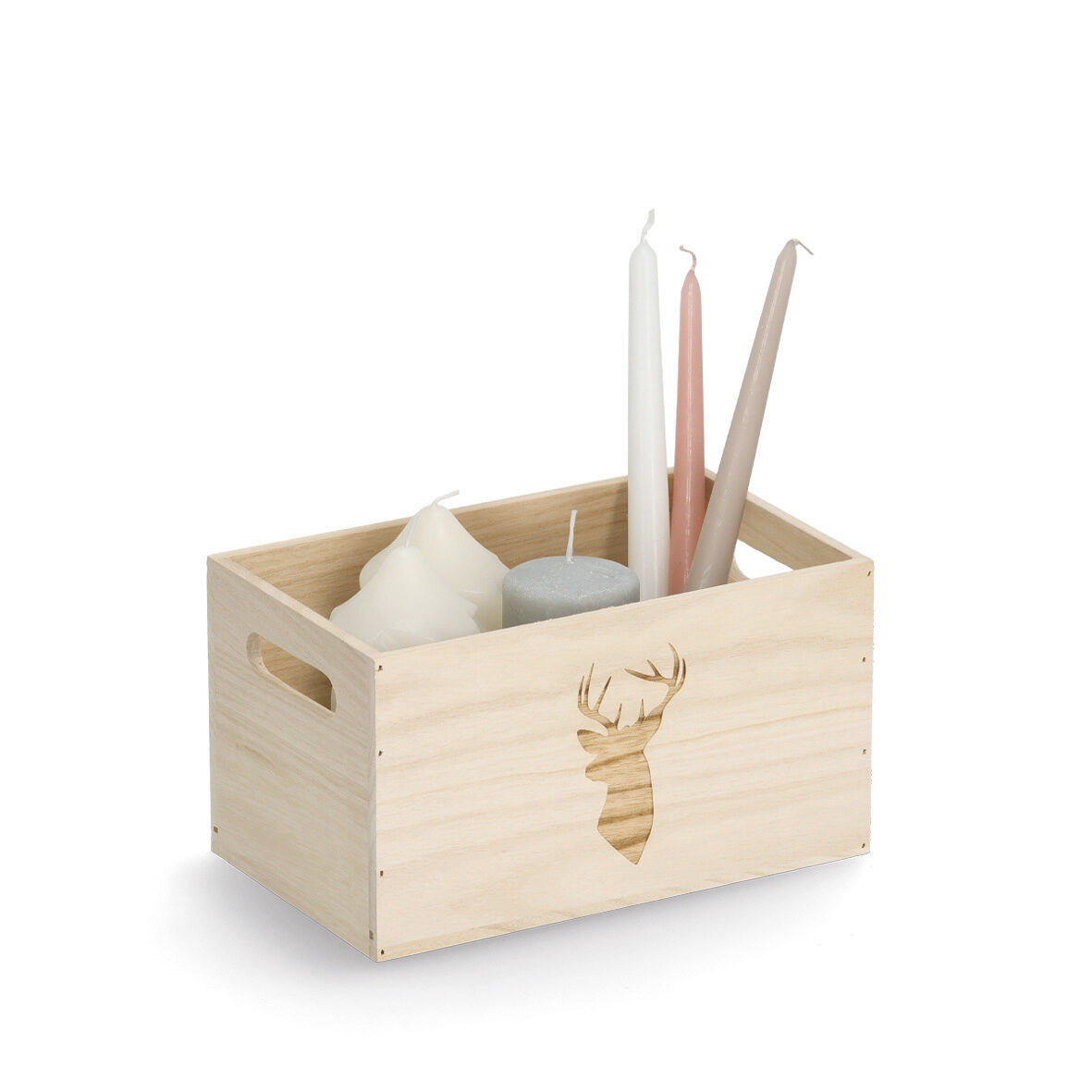 zeller-present-aufbewahrungskiste-hirsch-holz-25x15x14-cm image 2