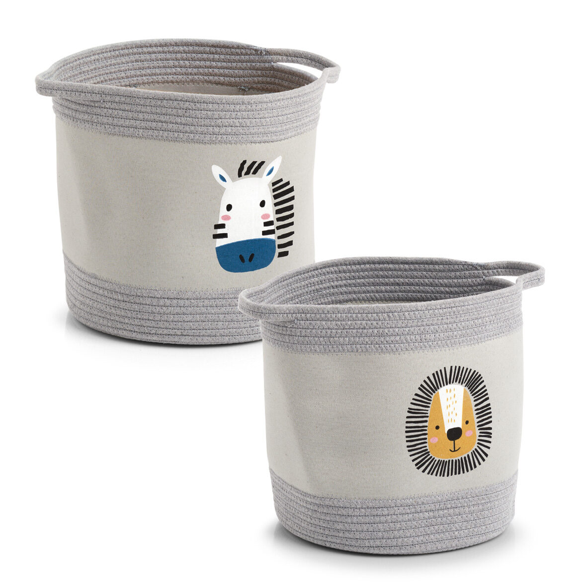 zeller-present-aufbewahrungskorb-zebra-baumwolle-kinder image 5