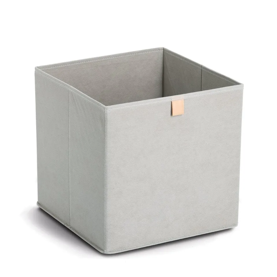 zeller-present-home-living-aufbewahrungsbox-vlies-grau-faltbar-2 image 1