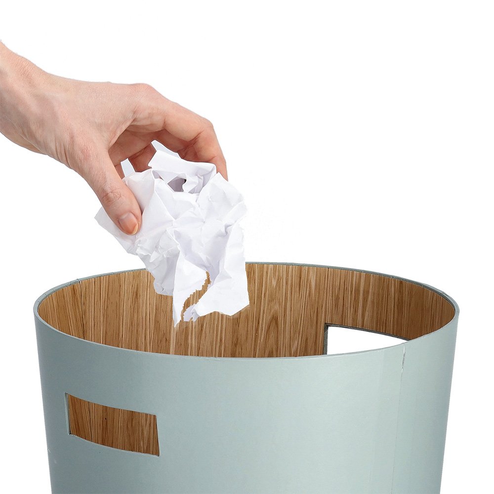 zeller-present-office-papierkorb-pappe-mint-zweifarbig image 2