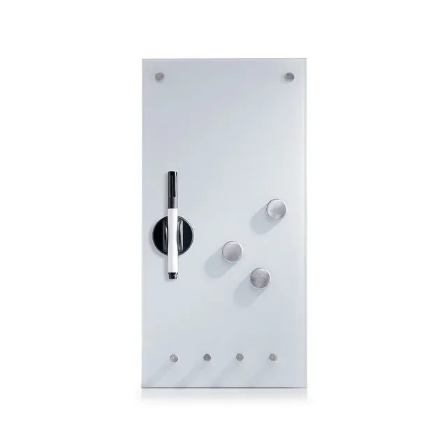 zeller-present-office-memoboard-glas-wei-mit-haken image 1