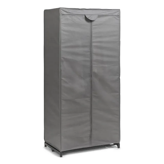 zeller-present-home-living-textil-schrank-vlies-metall-grau image 1