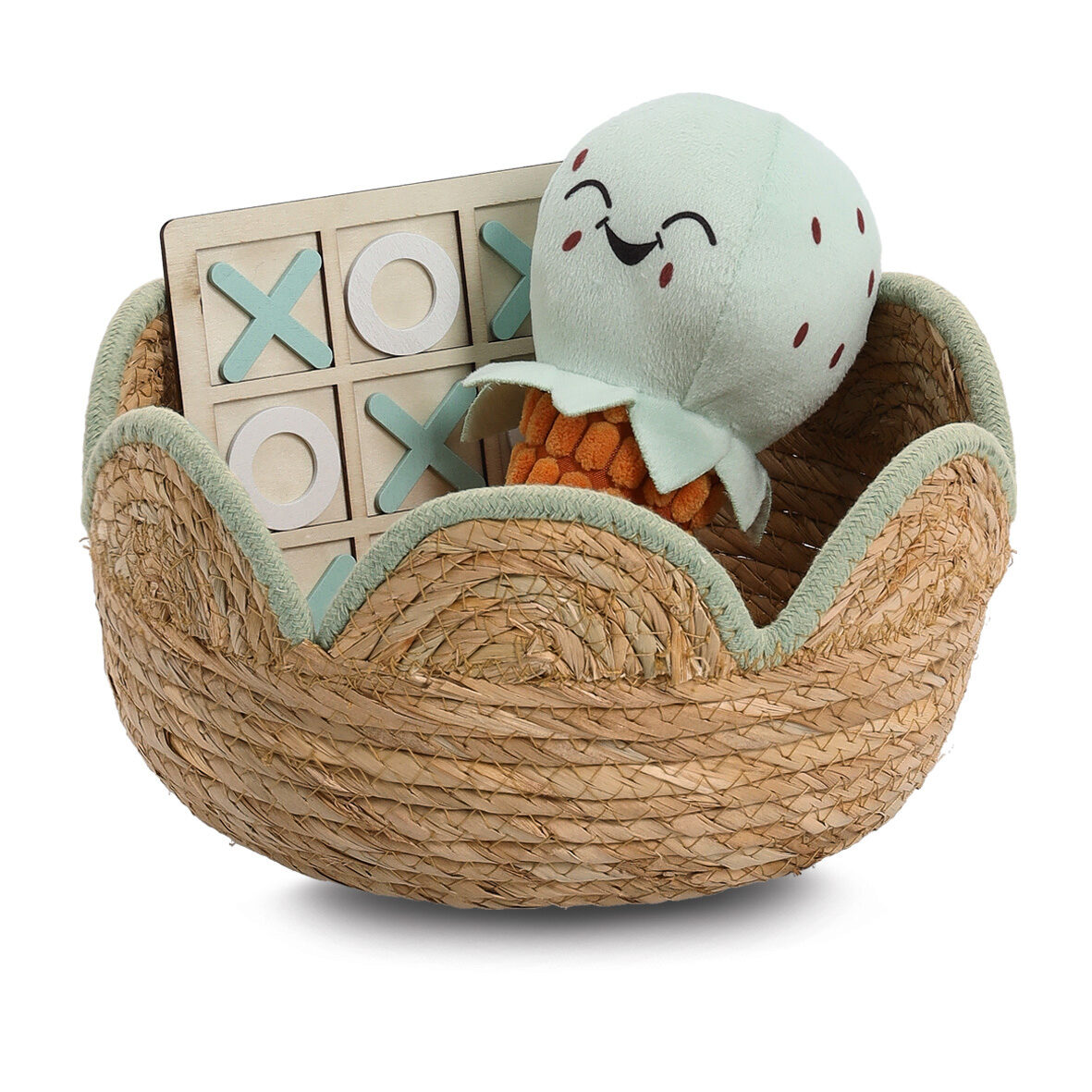 zeller-present-home-living-aufbewahrungskorb-binsengras-mint image 2