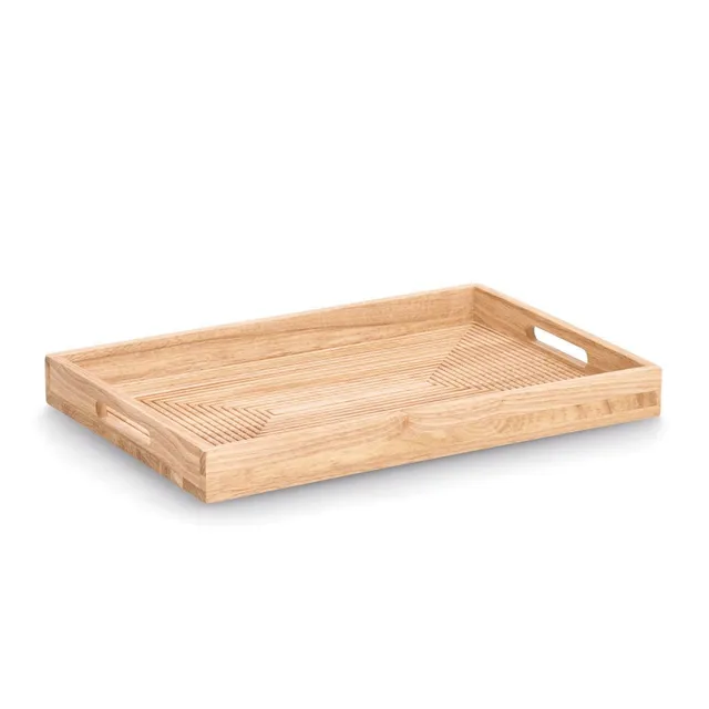zeller-present-stripes-serviertablett-gummibaum-45-7-cm image 1