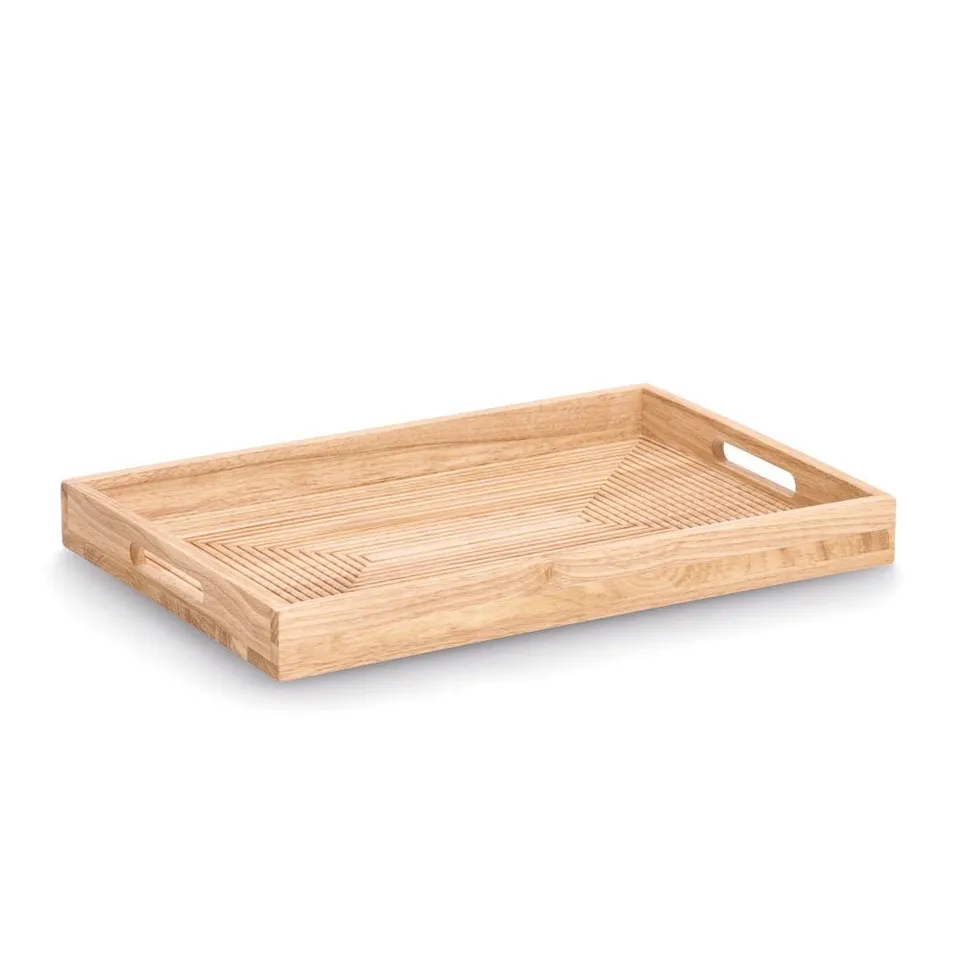 zeller-present-stripes-serviertablett-gummibaum-45-7-cm image 1