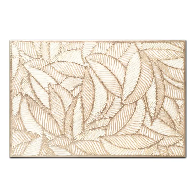 zeller-present-table-platzset-farn-kunststoff-gold image 1