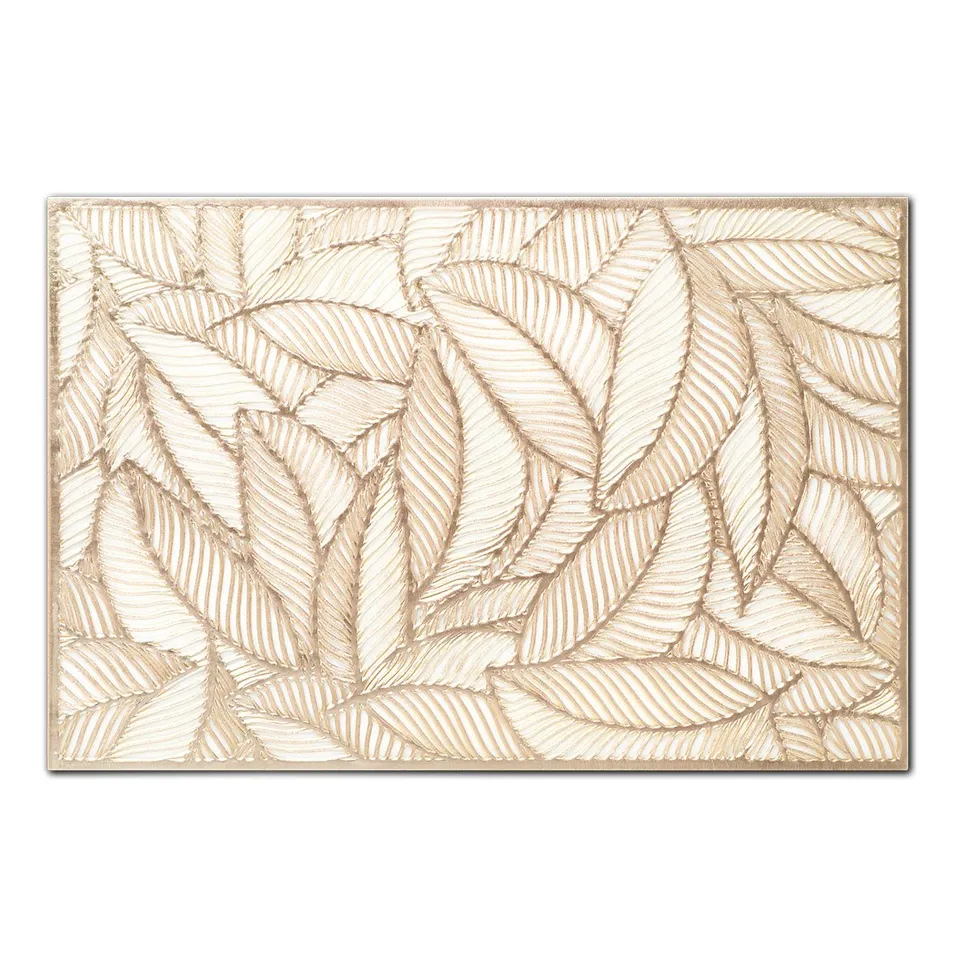 zeller-present-table-platzset-farn-kunststoff-gold image 1