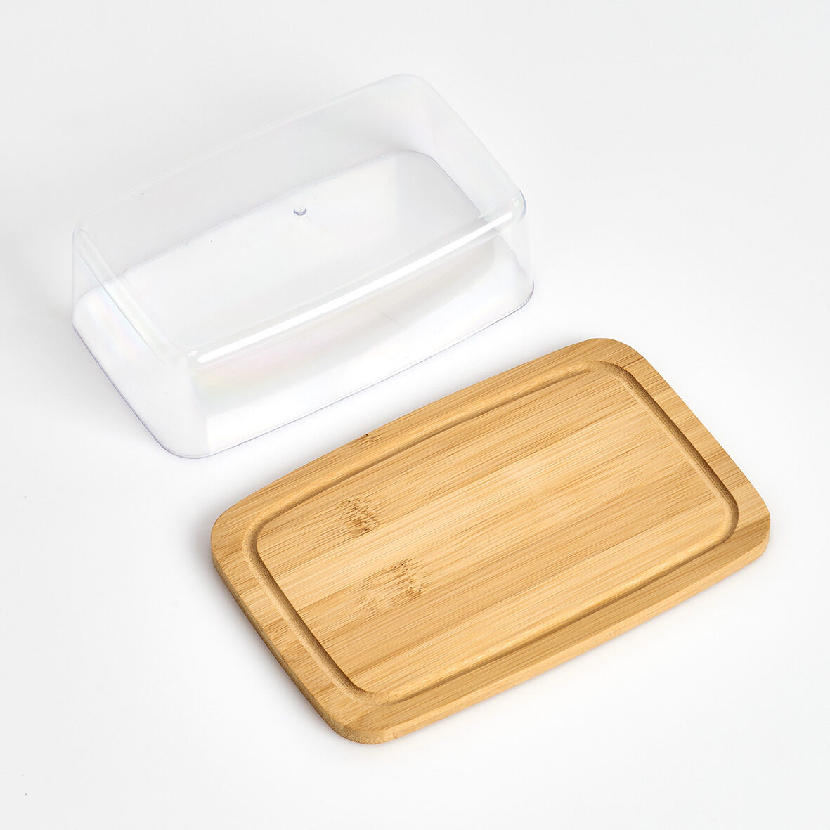 zeller-present-k-che-butterglocke-bambus-kunststoff-transparent image 3