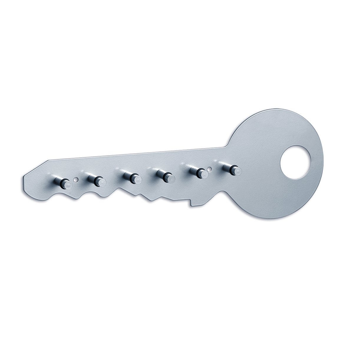 zeller-present-home-schl-sselboard-metall-6-haken-schl-sselform image 1