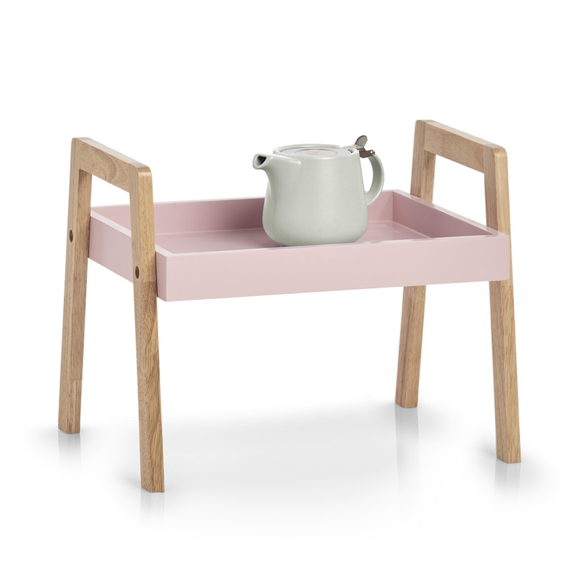 zeller-present-home-living-stapelregal-holz-mdf-rosa image 2