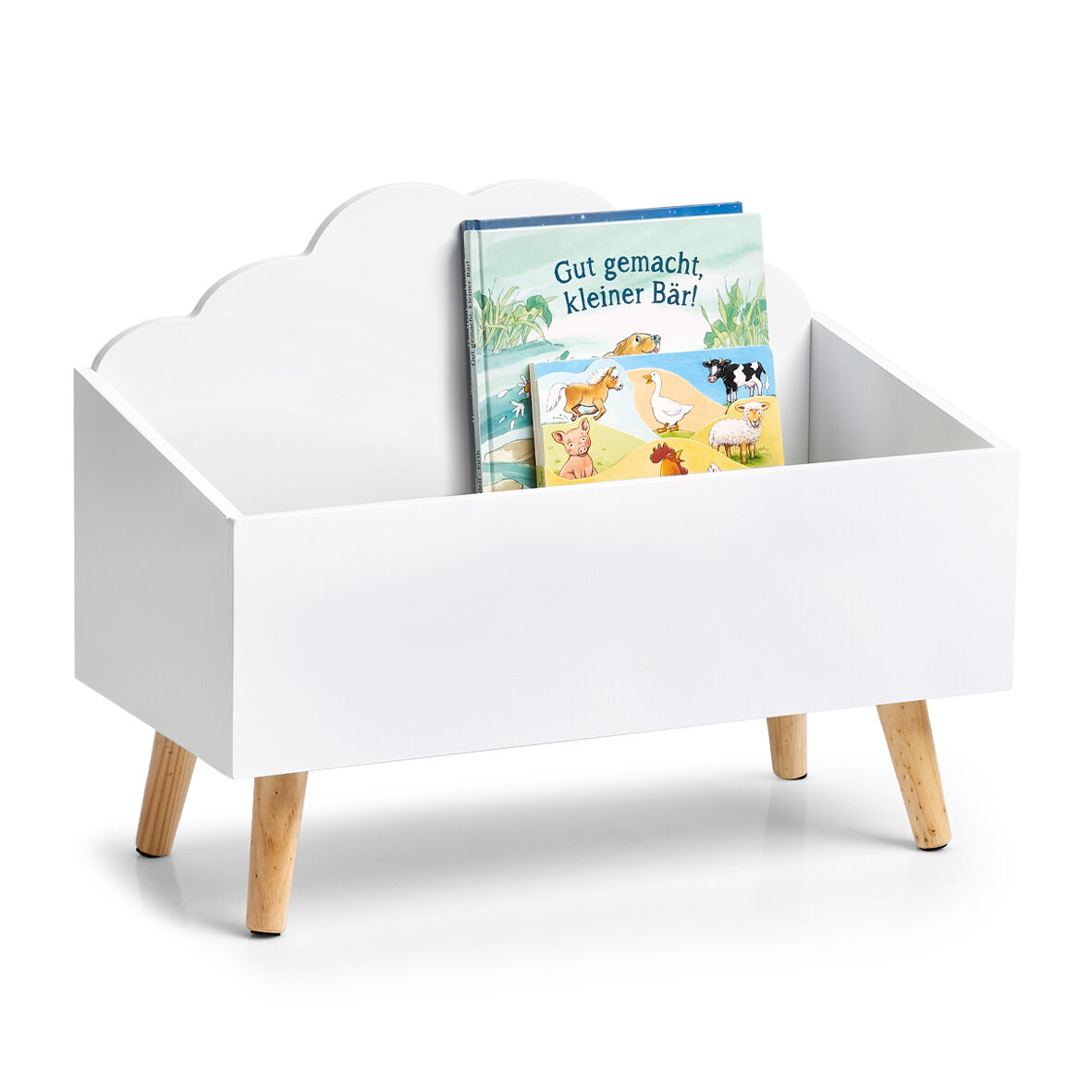 zeller-present-kids-aufbewahrungstruhe-wolke-wei-holz image 2
