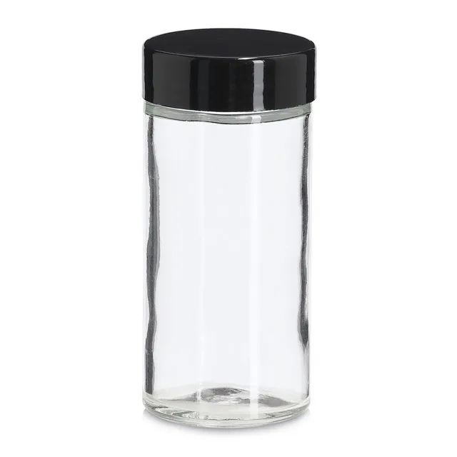 zeller-k-che-gew-rzglas-90-ml-schwarz-mit-streueinsatz image 1