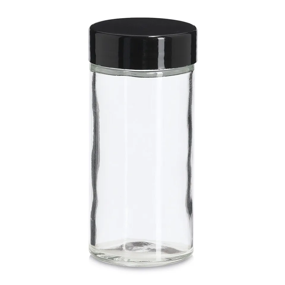 zeller-k-che-gew-rzglas-90-ml-schwarz-mit-streueinsatz image 1