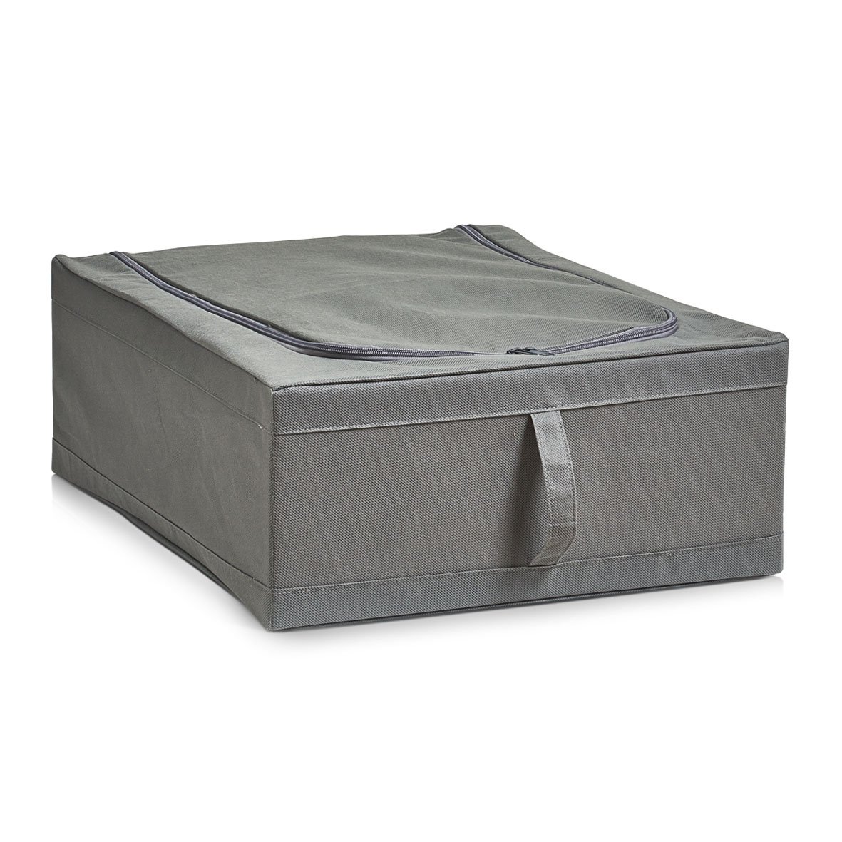 zeller-present-home-aufbewahrungsbox-vlies-grau-mit-deckel image 1